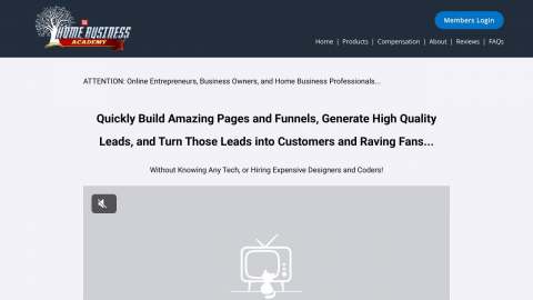 Screenshot preview of The Home Business Academy