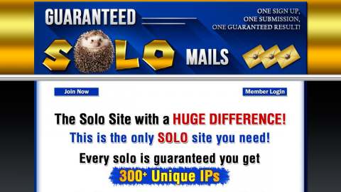 Screenshot preview of Guaranteed Solo Mails