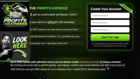 Screenshot preview of Profits Express