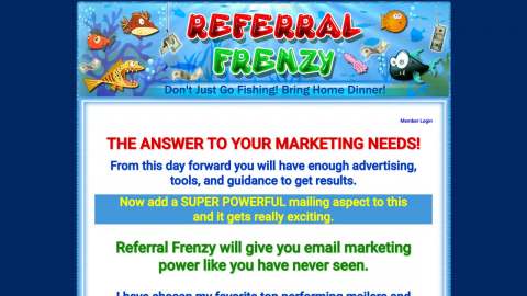 Screenshot preview of Referral Frenzy