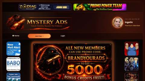Screenshot preview of Mystery Ads XYZ