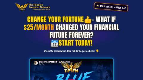 Screenshot preview of TPFN "Blue" Opportunity