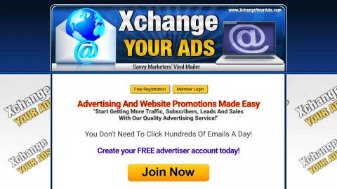 Screenshot preview of Xchange Your Ads