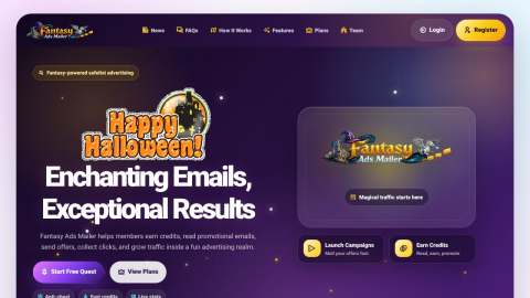 Screenshot preview of Fantasy Ads Mailer