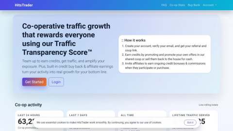 Screenshot preview of Hits Trader