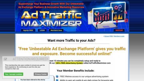 Screenshot preview of Ad Traffic Maximizer