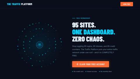 Screenshot preview of The Traffic Platform