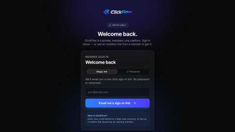 Screenshot preview of ClickFlow