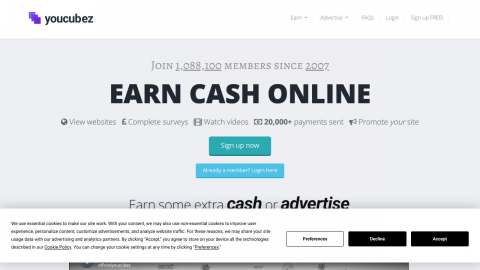 Screenshot preview of youcubez