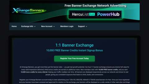 Screenshot preview of Xchange Banners