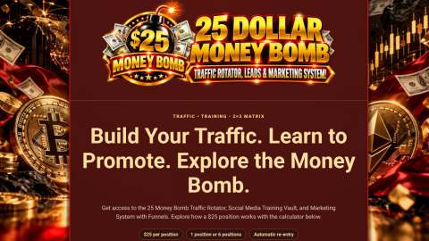 Screenshot preview of 25 Dollar Money Bomb