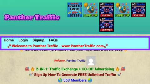 Screenshot preview of Panther Traffic