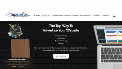 Screenshot preview of TopSurfer