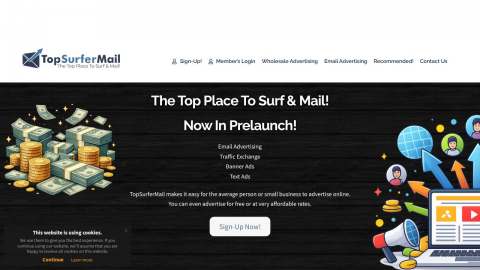 Screenshot preview of Top Surfer Mail