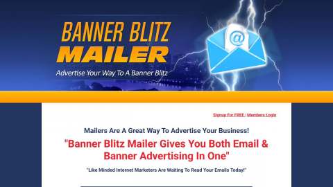 Screenshot preview of Banner Blitz Mailer