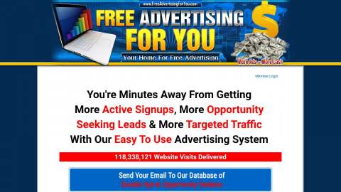 Screenshot preview of Free Advertising For You