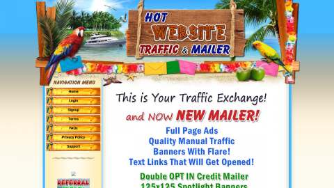 Screenshot preview of Hot Website Traffic